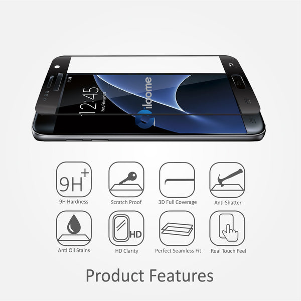 Samsung Galaxy S7 ScreenMate 3D Max Full Cover Tempered Glass - White