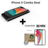 [iPhone X Combo Deal] ScreenMate 3D Screen Protector + Qi Wireless Charger