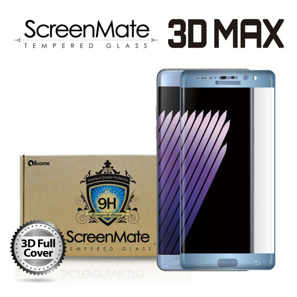 SAMSUNG GALAXY NOTE 7 SCREENMATE 3D MAX FULL COVER TEMPERED GLASS - BLUE CORAL