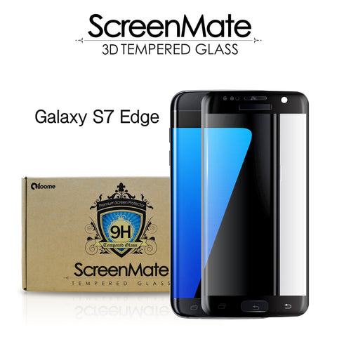 Samsung Galaxy S7 edge ScreenMate 3D Max Full Cover Tempered Glass - Black