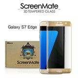Samsung Galaxy S7 edge ScreenMate 3D Max Full Cover Tempered Glass - Gold