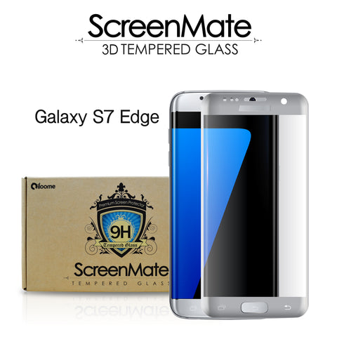 Samsung Galaxy S7 edge ScreenMate 3D Max Full Cover Tempered Glass - Silver
