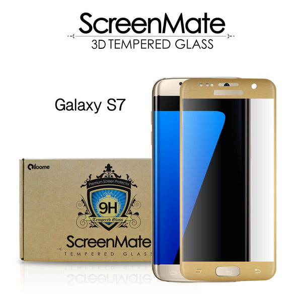 Samsung Galaxy S7 ScreenMate 3D Max Full Cover Tempered Glass - Gold